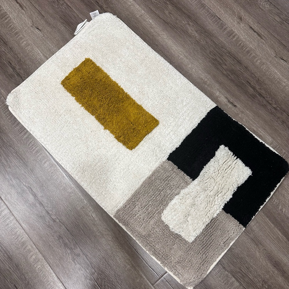 West elm block rug